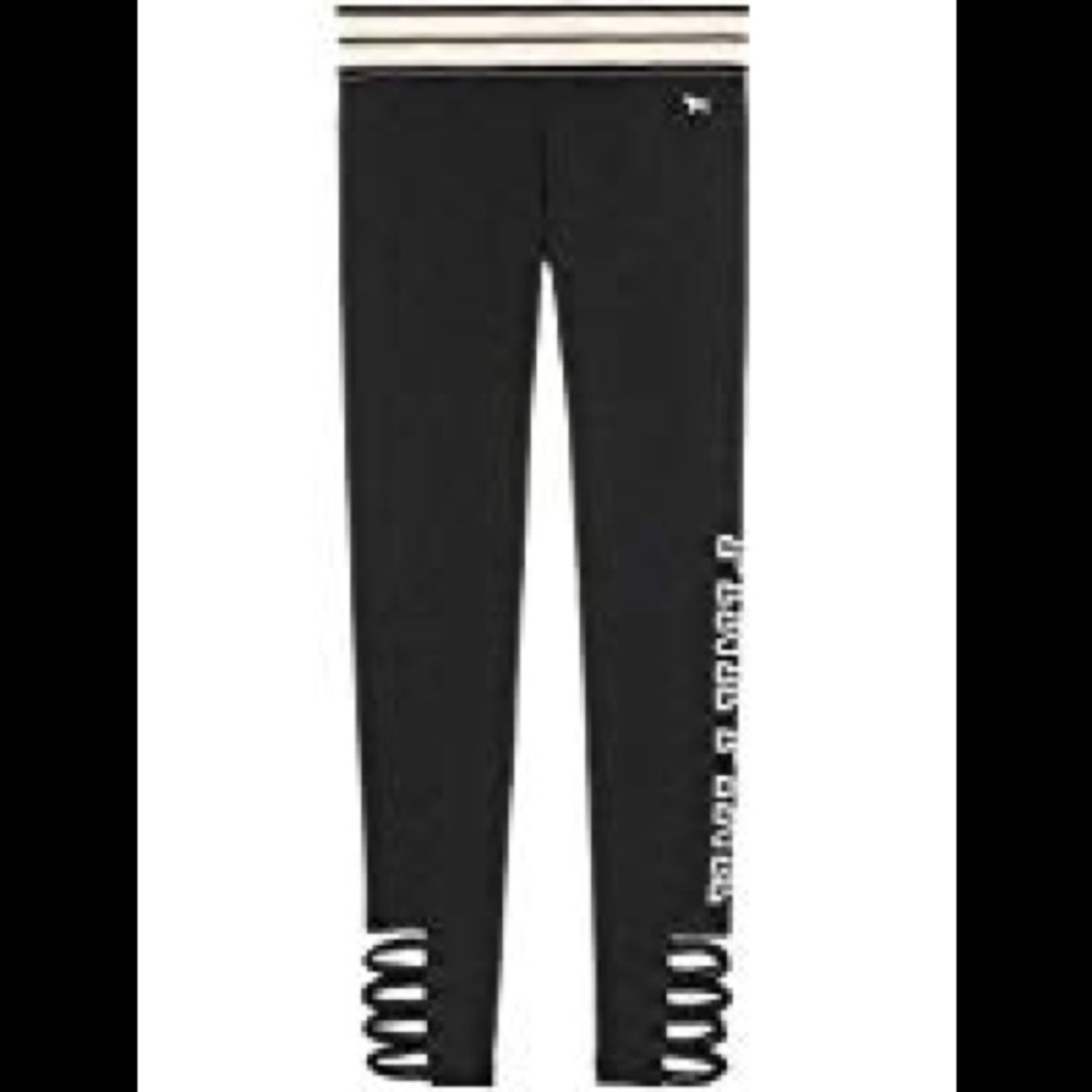 Victoria’s Secret Pink Cotton Strappy Legging